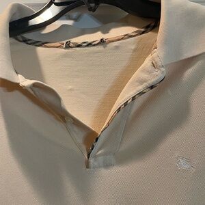 Burberry Polo Shirt with, tag with size cut out excellent used  condition